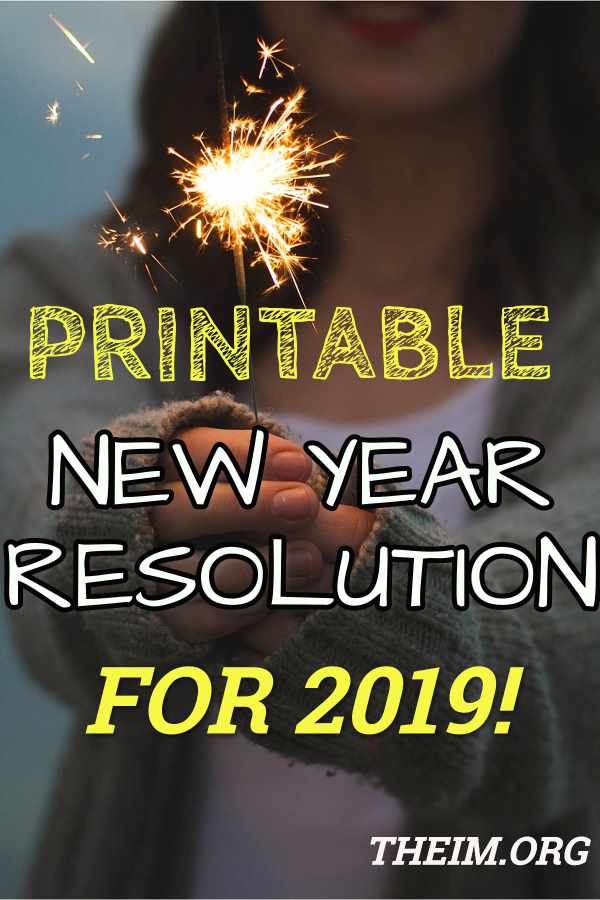 Top 10 Printables New Year Resolutions & Goal Planners for 2019