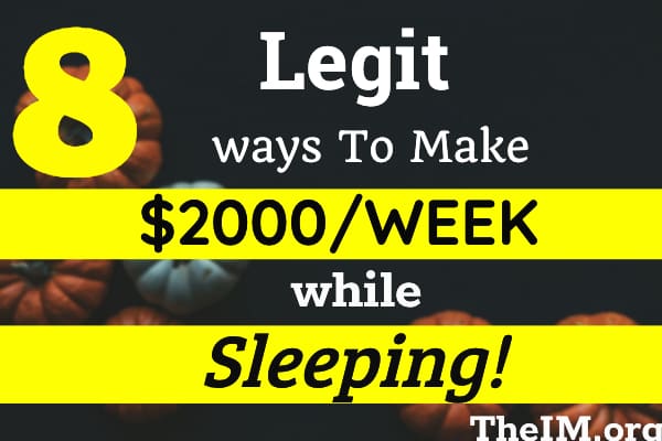 make money while sleeping